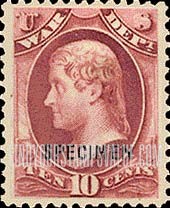 FindYourStampsValue: WAR - Thomas Jefferson