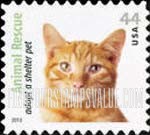 ANIMAL RESCUE - Orange Tabby, Self-Adhesive stamp