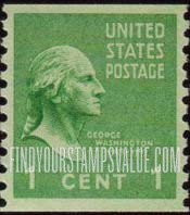 FindYourStampsValue: PRESIDENTIAL ISSUE - George Washington, Coil