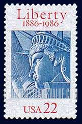 FindYourStampsValue: 100th ANNIVERSARY OF THE STATUE OF LIBERTY