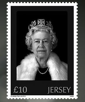 First Holographic Portrait of Queen Elizabeth II featured on a Jersey stamp First Holographic Portrait of Queen Elizabeth II featured on a Jersey stamp