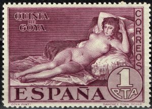 It is considered that the first stamps featuring nude female body were issued by Spain in 1930