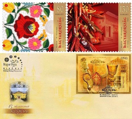 Embroidered and Paprika Fragranced stamps by Hungary Post Embroidered and Paprika Fragranced stamps by Hungary Post