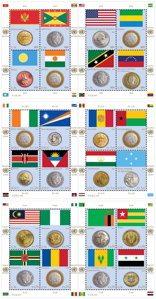 Coin and Flag Series 2013 from the United Nations