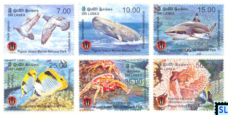Wildlife stamps from the Sri Lanka Post